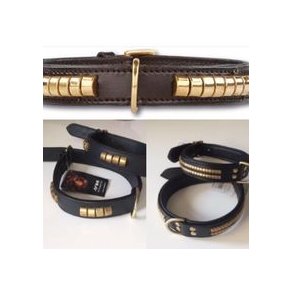 - Læder halsbånd- liner og seler