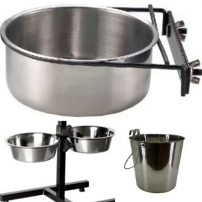 -Skåle , Spande og stativer i stål
