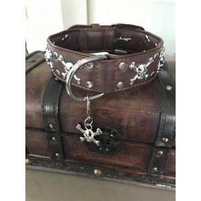 - Kunstlæder- halsbånd og liner