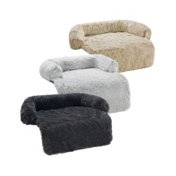 Hundekurv med tppe 90x80 cm