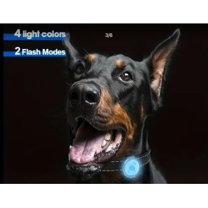 Vandtt LED-lys 4 farvet