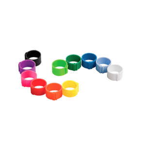 H�nse ringe 16 mm ass. farver 10 stk.