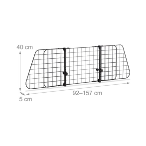hundegitter til bagage rummet justerbart 106-145 cm