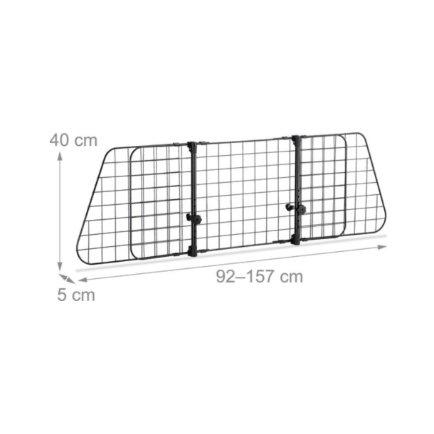 hundegitter til bagage rummet justerbart 106-145 cm
