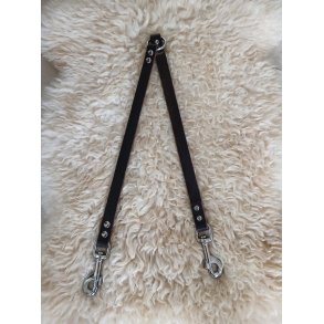 Brun l�der kobling 45 cm x 2 cm