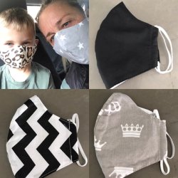 Stof-Mundbind 3-lags til brn og voksne