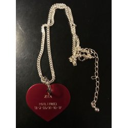 Mindekde til urne m/ hjerte-skilt