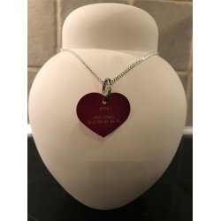 Mindekde til urne m/ hjerte-skilt