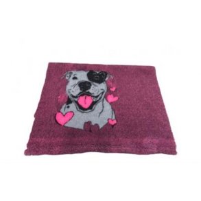 Vetbed m/staff motiv 75x100 cm