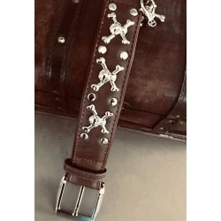 Artleather Big skull &amp; bones brunt st. 