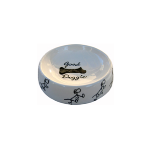 Rund keramisk sk�l m/motiv 18cm dia