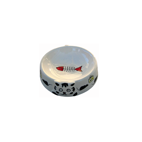 katte keramik sk�l � 15 cm