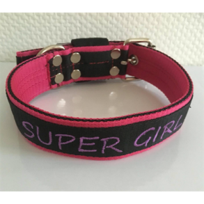 Dog Gear MAG Hero halsb�nd SuperGirl broderet