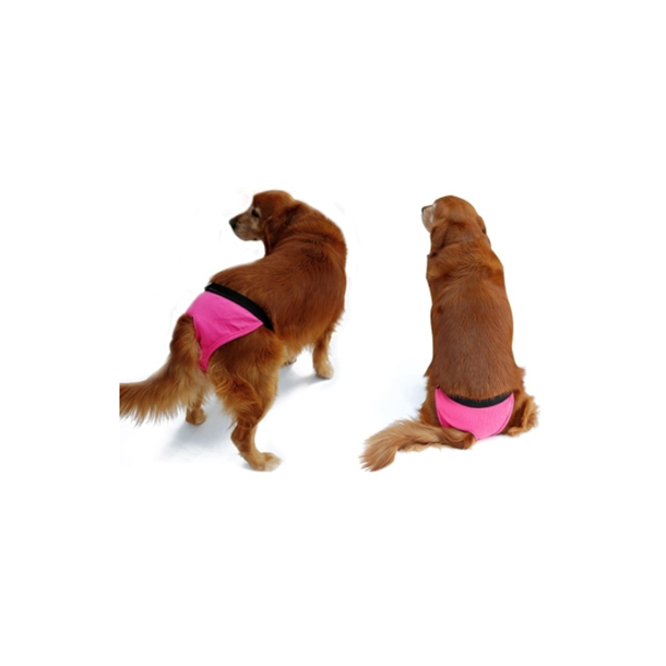 Pink løbetidsbukser - Løbetidsbukser og hundeprutposer -
