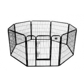 Hvalpegrd prof.sort metal m/lge 640cm 