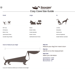 Cozy cave "luxery "Snoozer sort