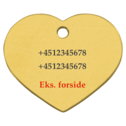 Imarc Hi-line hundetegn hjerte str S 2,5x2,4x0,21