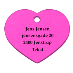 Imarc Hi-line hundetegn hjerte str M 3,8 x 3,2 x 0,1cm